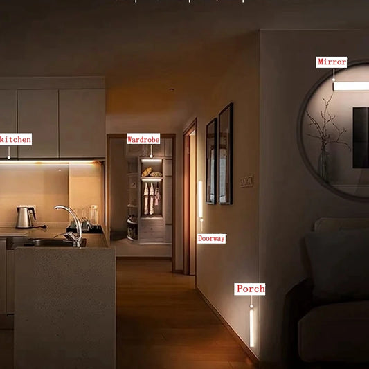 Luz Led Con Sensor de Movimiento Recargable